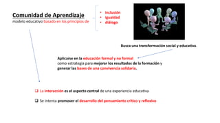 Comunidad de aprendizaje presentacion | PPTX