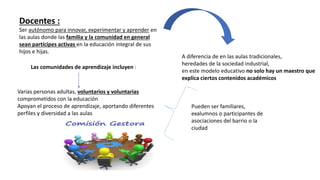Comunidad de aprendizaje presentacion | PPTX