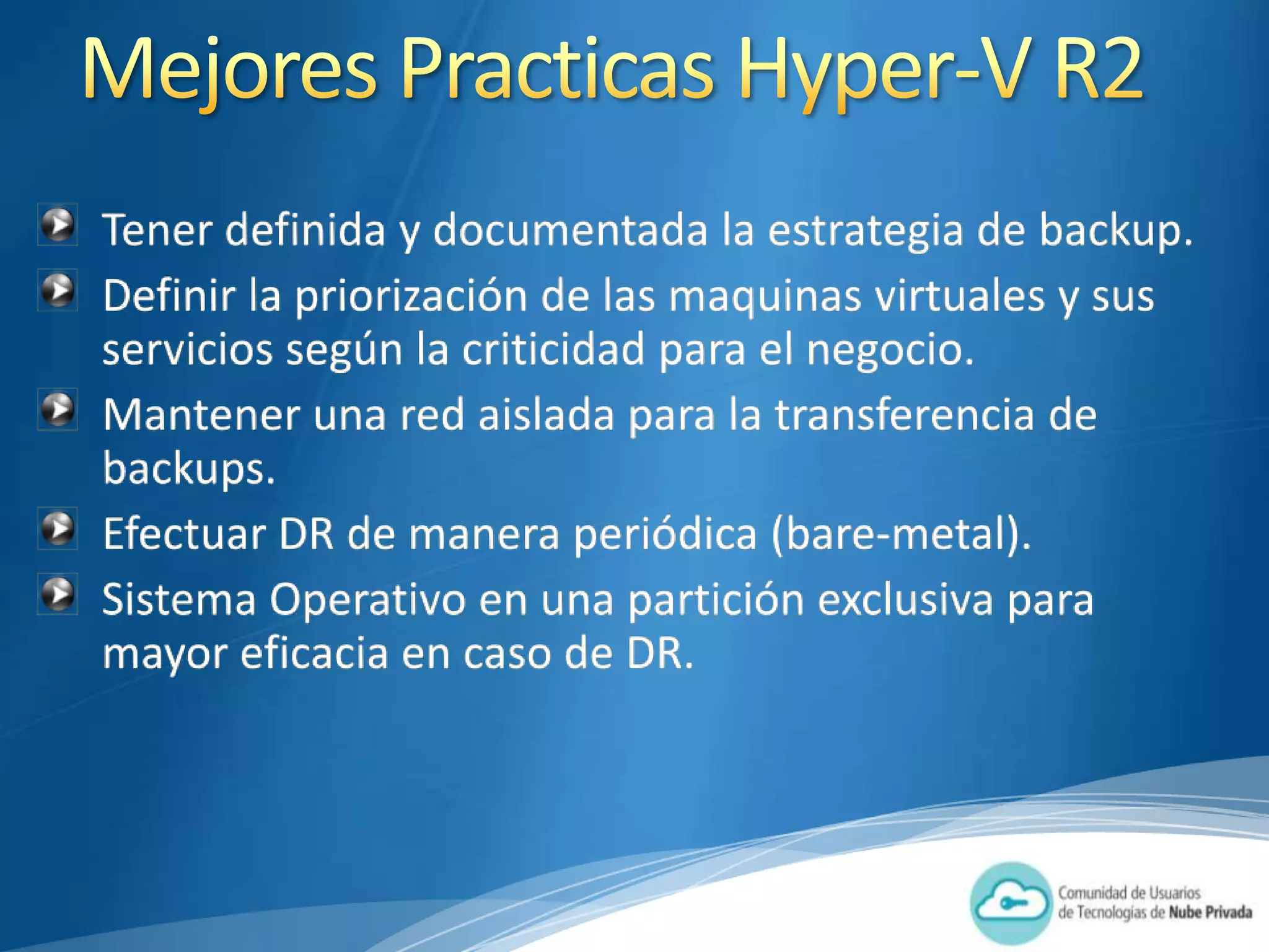 Hyper-V en Windows 2008 R2 Interoperativilidad en Linux