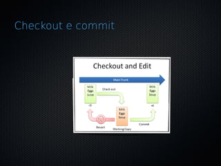 Checkout e commit
 