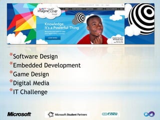 Software DesignEmbeddedDevelopmentGame DesignDigital MediaIT Challenge