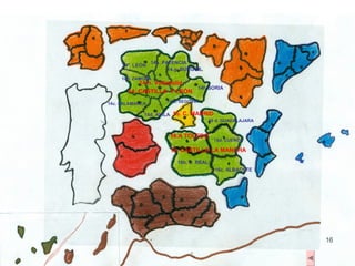 14h. PALENCIA
     14ª. LEÓN
                        14.g. BURGOS.
     14b. ZAMORA
           14 h. Valladolid
                            14f. SORIA
       14. CASTILLA Y LEÓN
                       14 e. SEGOVIA
14c. SALAMANCA

             14d. ÁVILA 15. C. MADRID
                                          16 d. GUADALAJARA


                        16.A TOLEDO
                                            16d. CUENCA

                        16. CASTILLA LA MANCHA

                           16b. C. REAL
                                            16c. ALBACETE
 
