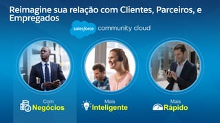 Com
Negócios
Mais
Rápido
Mais
Inteligente
Reimagine sua relação com Clientes, Parceiros, e
Empregados
 