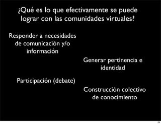 Comunidades Virtuales