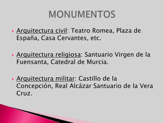 El sector de la alimentación es clave en la economía murciana. El microclima de la Región de Murcia le facilita las condiciones idóneas para su fabricación y producción. Todas estas diferentes y variadas condiciones son especialmente favorables para el cultivo agrario, tanto intensivo, de alto rendimiento, como extensivo (conservero, zumos, la industria cárnica, elaboración de quesos, bodegas vinícolas, apicultura, salazones, congelados de pescado, pimentón o especias.)ACTIVIDADES ECONÓMICAS:SECTOR PRIMARIO