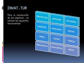 INVAT.TUR
Para la consecución
de los objetivos , se
utilizan las siguientes
herramientas
 