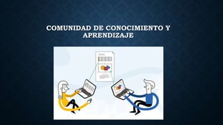 COMUNIDAD DE CONOCIMIENTO Y
APRENDIZAJE
 