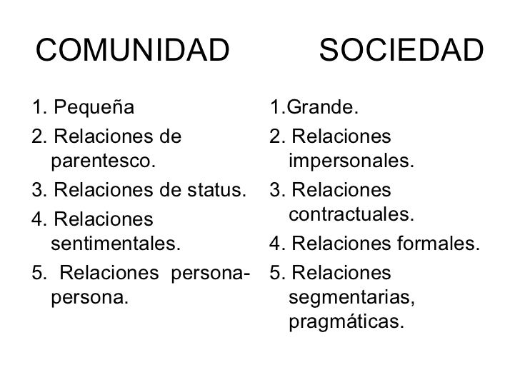 Comunidad y Sociedad Comunidad y Sociedad