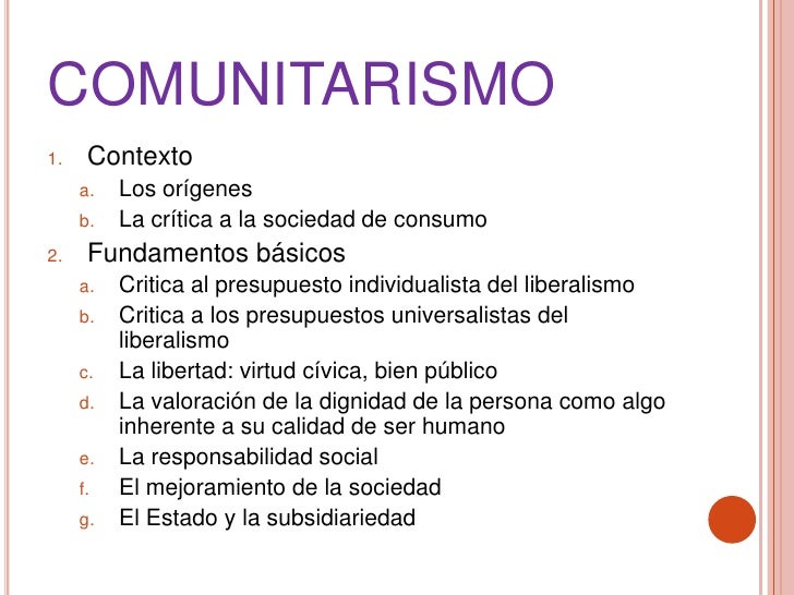 Resultado de imagen para Universalismo versus Comunitarismo