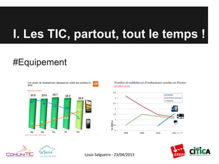 #Equipement
I. Les TIC, partout, tout le temps !
 