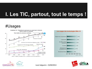 I. Les TIC, partout, tout le temps !
#Usages
 