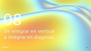 08
33
De integrar en vertical
a integrar en diagonal.
 