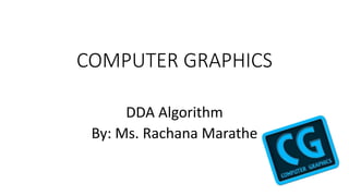 Comuter graphics dda algorithm | PPT