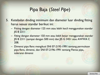 Tahap Konstruksi SPAL Unit Pengumpulan, Material dan Pengujian Pipa | PDF