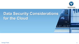 Data Security Considerations 
for the Cloud 
Verisign Public 4 
 