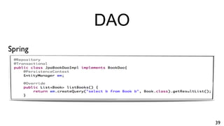 DAO
Spring
39
 