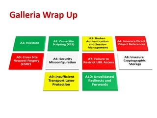 Galleria Wrap Up
 