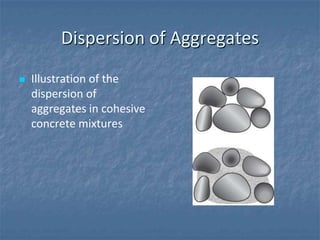 Dispersion of Aggregates
   Illustration of the
    dispersion of
    aggregates in cohesive
    concrete mixtures
 