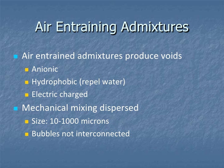 CON 122 Session 3 AirEntraining Admixtures