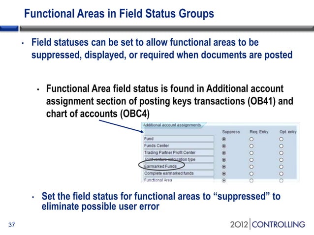 A guide to functional areas and cost of sales P&L reporting in the SAP ...