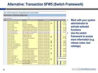 Sap Switchframework Enhancement Packages 5 & 6 – Where to find the business functions that ...