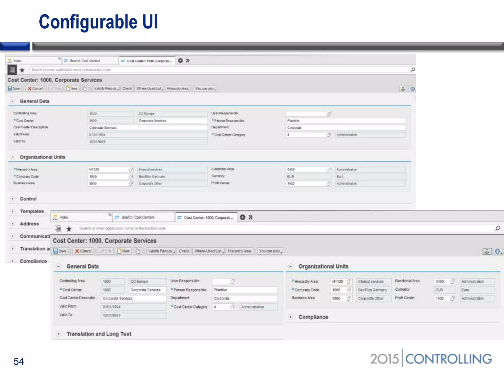Configurable UI
54
 