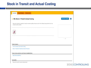 Stock in Transit and Actual Costing
 