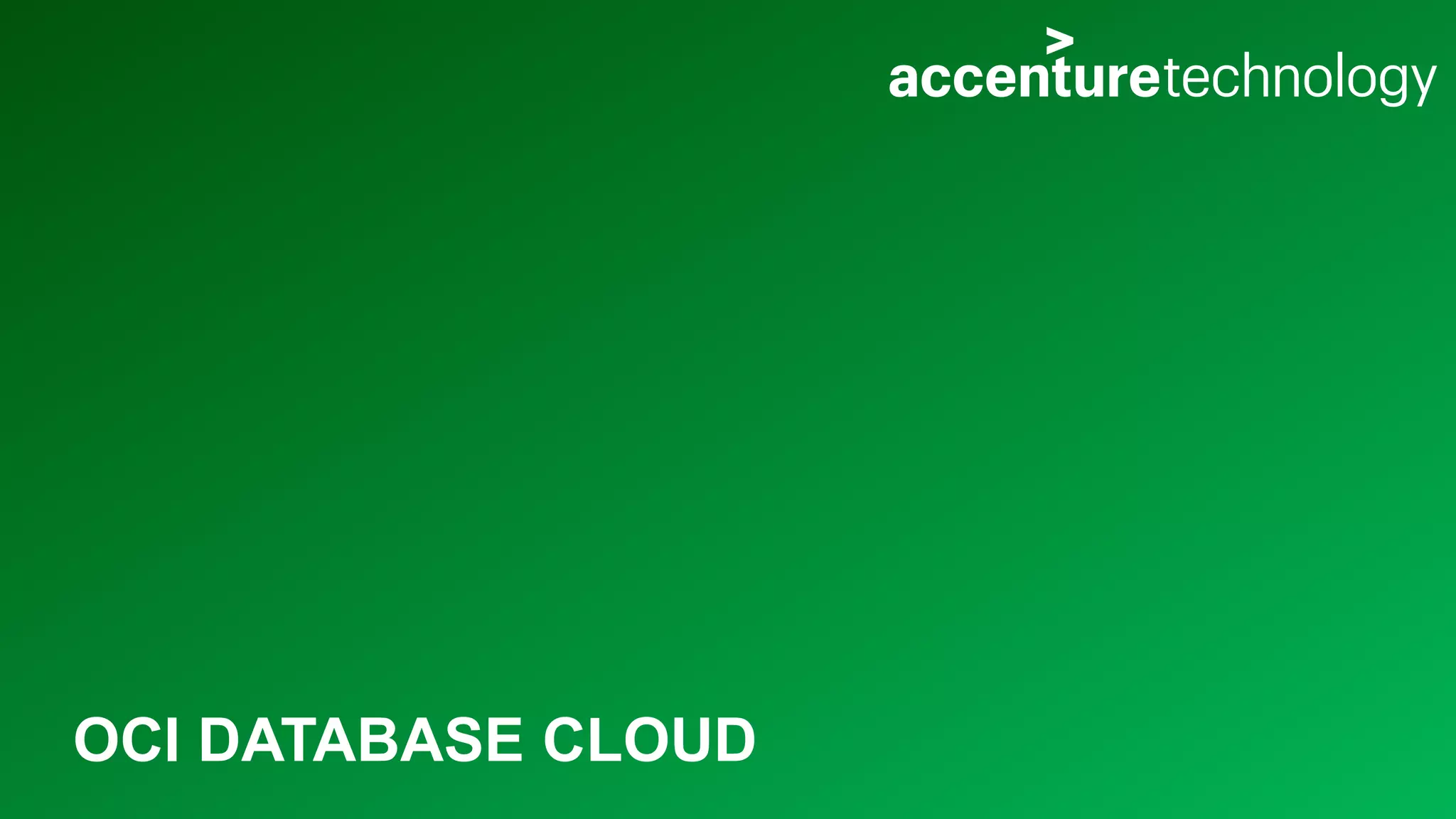 OCI DATABASE CLOUD 