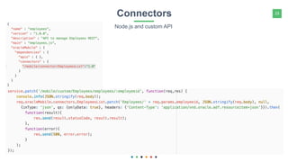 23Connectors
Node.js and custom API
 