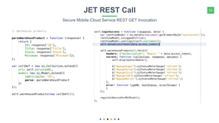 51JET REST Call
Secure Mobile Cloud Service REST GET Invocation
 