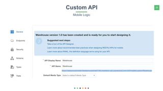 25Custom API
Mobile Logic
 