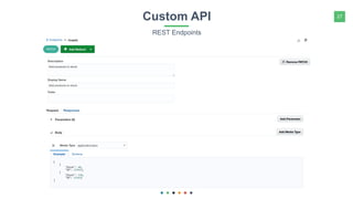 27Custom API
REST Endpoints
 