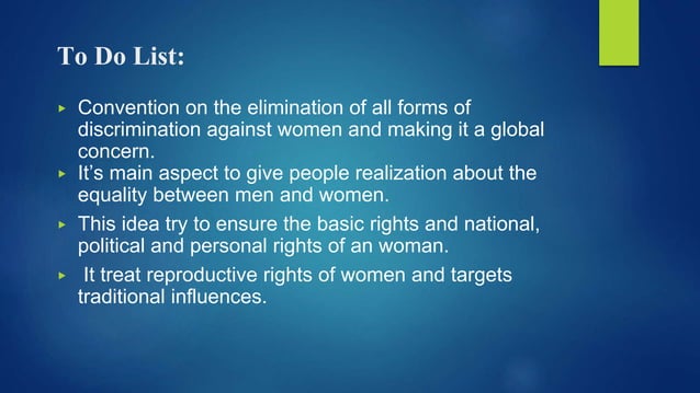 Convention On All Forms Of Discrimination Against Women Convention on the elimination of all forms of discrimination against