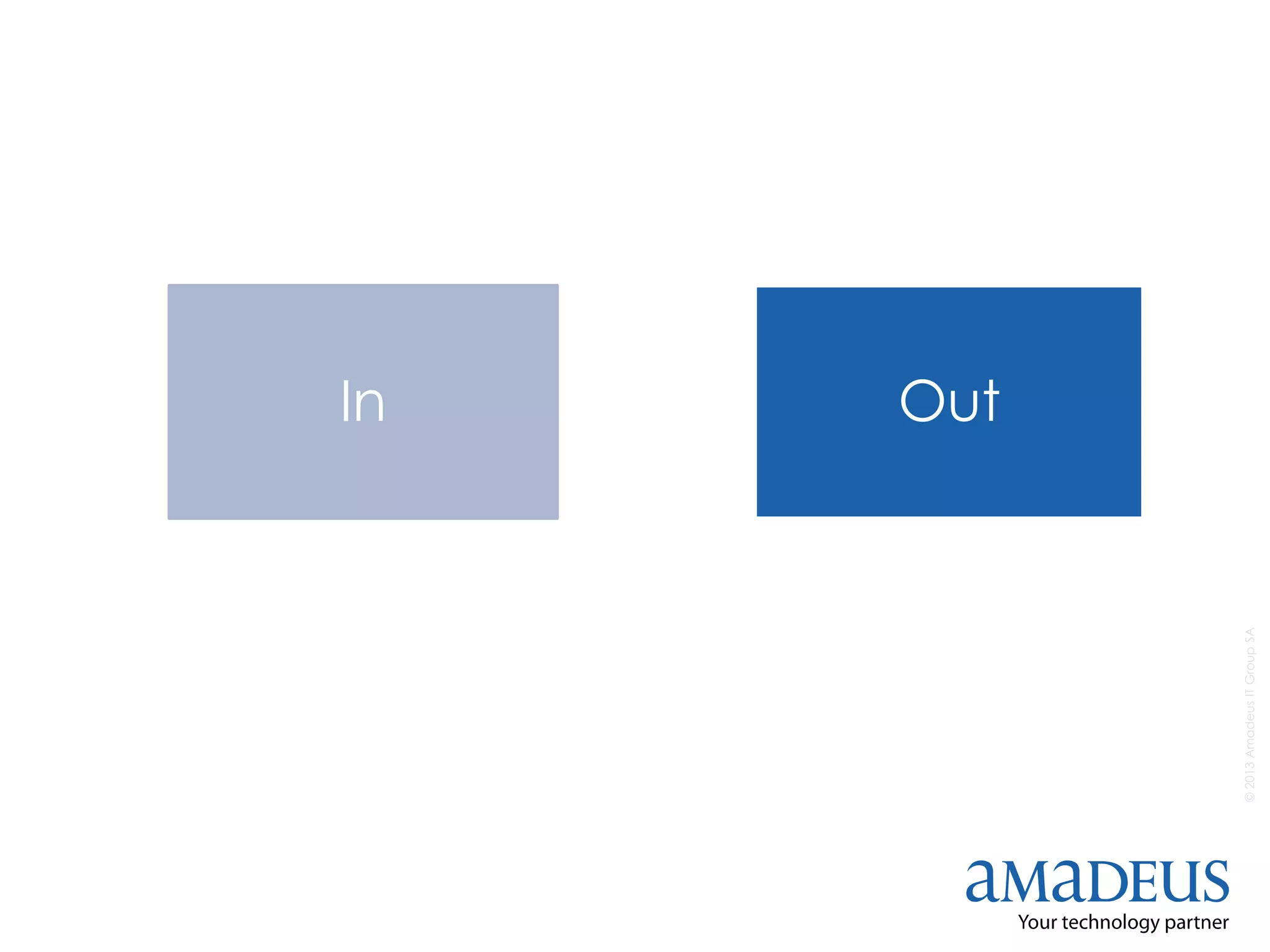 ©2013AmadeusITGroupSA
In Out
 