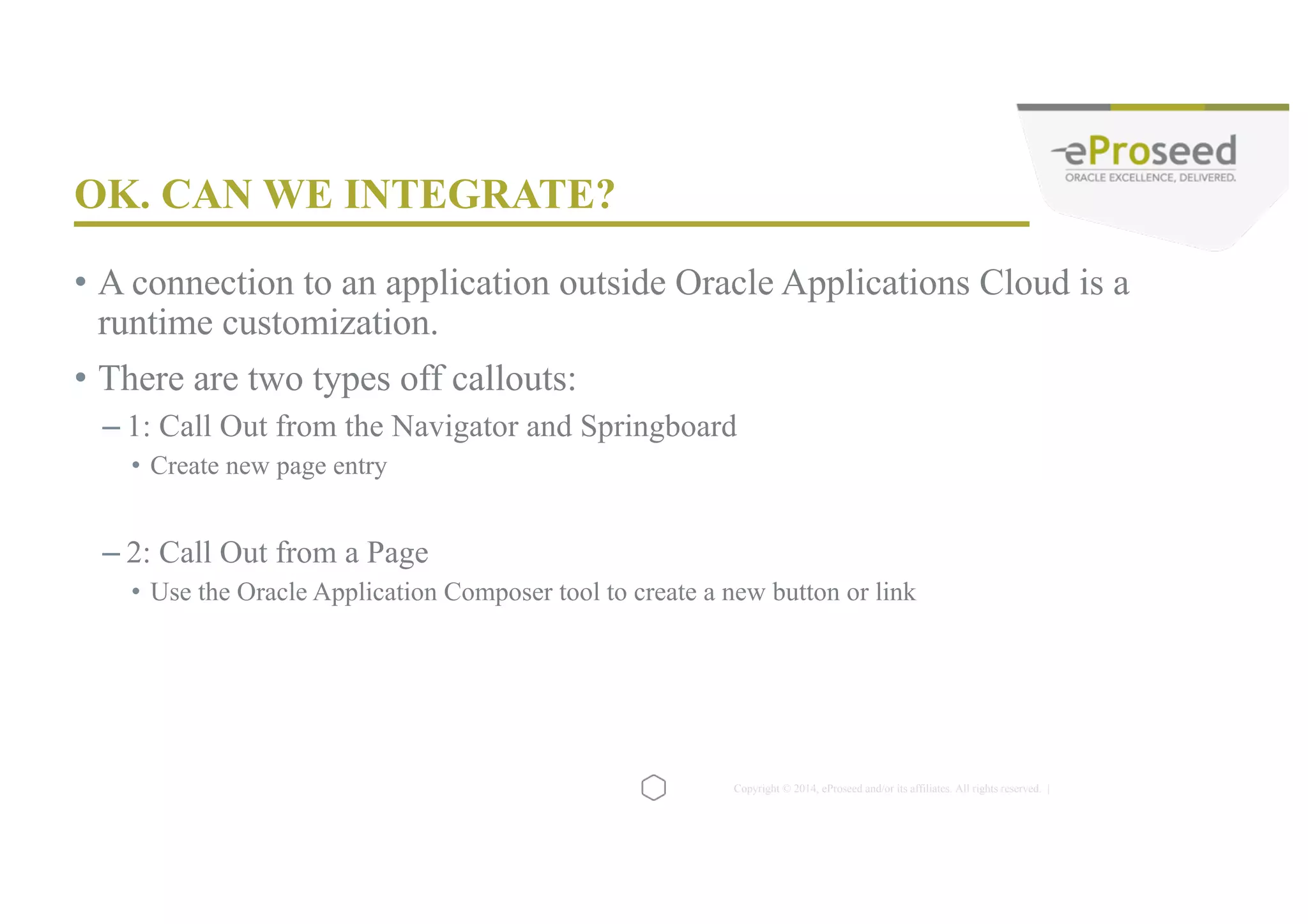 Copyright © 2014, eProseed and/or its affiliates. All rights reserved. | SIMPLY CREATE A NEW PAGE ENTRY 29 