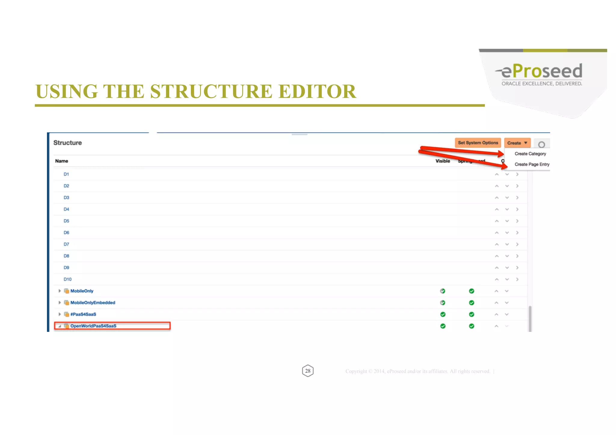 Copyright © 2014, eProseed and/or its affiliates. All rights reserved. | • Run the VBCS application from the springboard 30 AND USE IT 