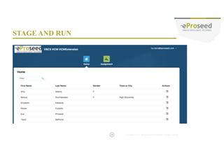 Copyright © 2014, eProseed and/or its affiliates. All rights reserved. |
PROGRAM AGENDA
Oracle Visual Builder Cloud Service
Oracle HCM Cloud
Building the Extension with VBCS
Integrating the Extension in HCM Cloud
Summary
2
3
4
26
1
5
 