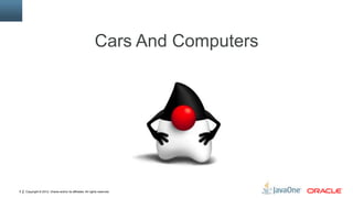 Copyright © 2012, Oracle and/or its affiliates. All rights reserved.5
Cars And Computers
 