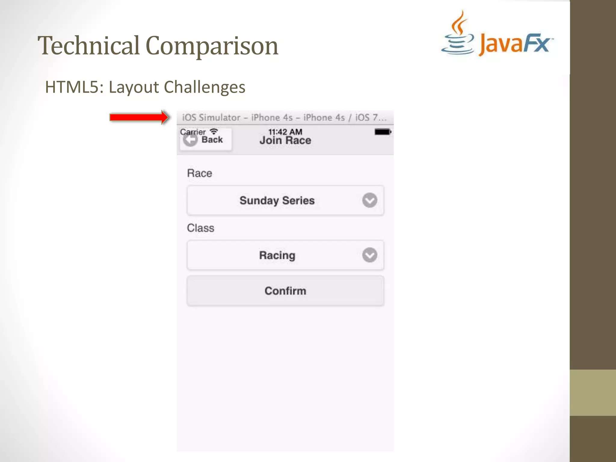 Technical Comparison HTML5: Layout Challenges 