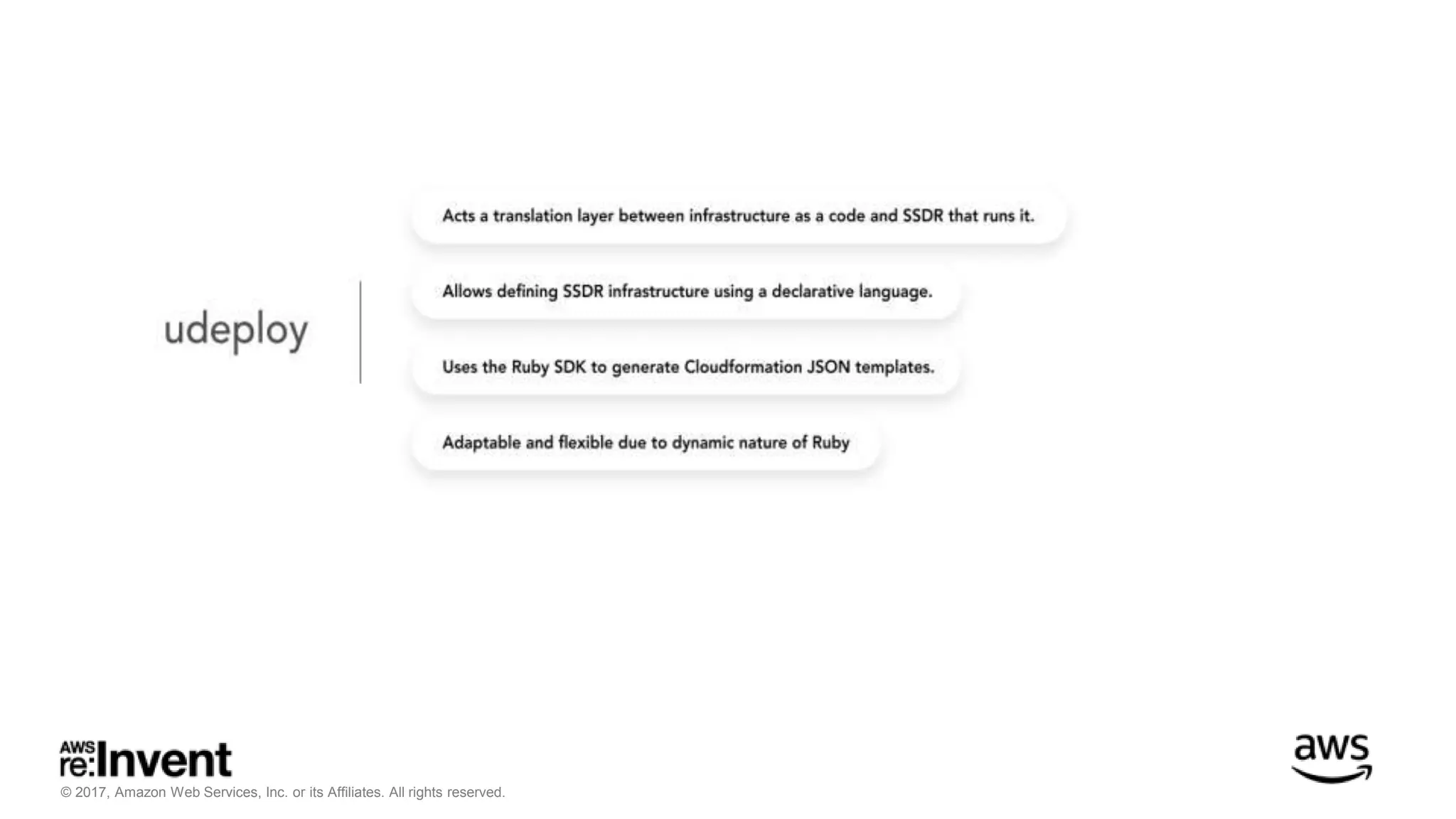 © 2017, Amazon Web Services, Inc. or its Affiliates. All rights reserved.
 