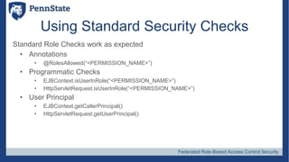 Federated RBAC: Fortress, OAuth2 (Oltu), JWT, Java EE, and JASPIC | PPTX