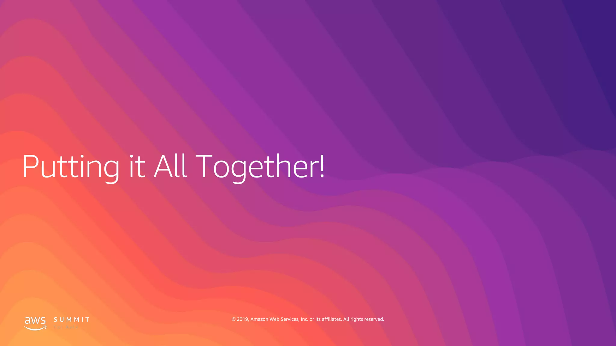 © 2019, Amazon Web Services, Inc. or its affiliates. All rights reserved.
 