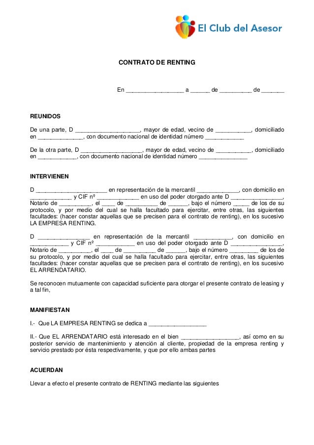 Con40 Contrato Renting