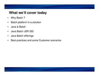Java Batch for Cost Optimized Efficiency | PPT