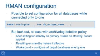 Prepare for the Worst: Reliable Data Protection with Oracle RMAN and ...