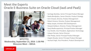 OOW16 - Oracle Enterprise Manager 13c Cloud Control for Managing Oracle E-Business Suite [CON6702]