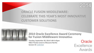 Copyright © 2014 Oracle and/or its affiliates. All rights reserved. | 
Data GovernanceFoundation 
Putting it All Together 
Oracle OpenWorld 2014 29 
Dynamic Data Movement 
–Real-time CDC is by default, not ETL 
–Least invasive on sources 
–Proven best performance 
–Integrated Oracle capture/apply 
No ETL Engines 
–Take the processing to the data; don’t move the data to the process 
–Leverage your data engines for the workloads (Hadoop or SQL) 
Most Heterogeneous 
–Leverage open source Hadoop, not proprietary distributions 
–Hadoop is the Hub, not ETL tools 
–Open metadata standardsOracle Data Integrator(Transformation) Enterprise Data Quality(Profile, Cleanse, Match and De-duplicate) 
FastLoadOracle GoldenGate(Movement) Enterprise Metadata Management & Business Glossary(Business Glossary, Data Lineage, Impact Analysis and Data Provenance) Data Service Integrator(Federation) GoldenGateVeridata(Online Data Verification) 
ELT Processingon Hadoop or SQL 
Continuous Availability  