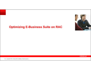 Optimizing E-Business Suite on RAC

45

Copyright © 2013, Oracle and/or its affiliates. All rights reserved.

 