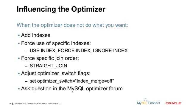 mysql optimizer hints