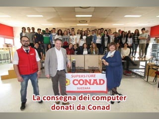 Consegna dei computer donati da Conad